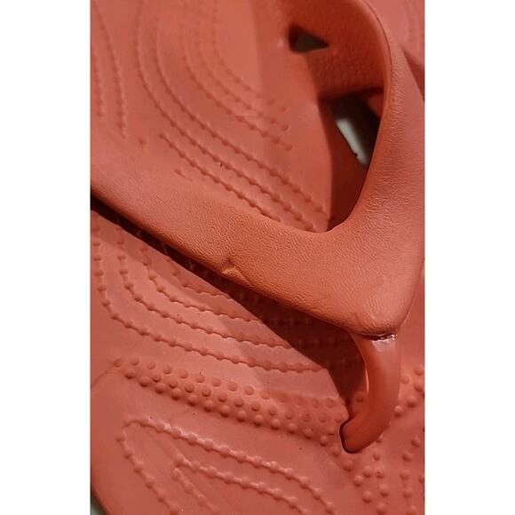 Crocs kadee II Women's Size 8 Coral Orange thong flip flop slides Slip Ons - Picture 2 of 15